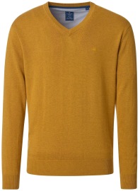Redmond Pullover - V-Ausschnitt - messing gelb