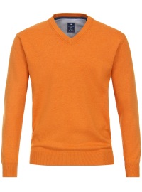 Redmond Pullover - V-Ausschnitt - orange