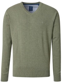 Redmond Pullover - V-Ausschnitt - salbei grün