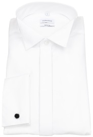 Seidensticker Hemd - Regular Fit - Kläppchenkragen - Umschlagmanschette - weiß