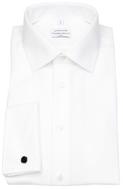 Seidensticker Hemd - Slim Fit - Kentkragen - Umschlagmanschette - weiß