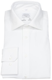 Seidensticker Hemd - X-Slim Fit - Kentkragen - Performance Shirt - weiß