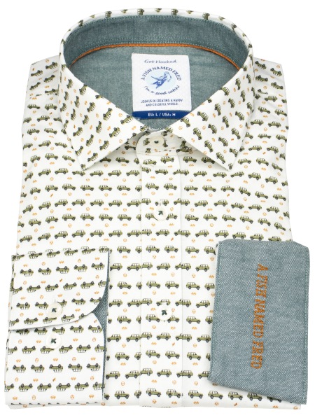 A Fish Named Fred Hemd - Modern Fit - Print - Geländewagen - mehrfarbig - ohne OVP