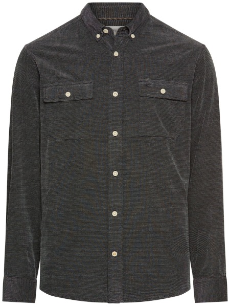 Camel Active Hemd - Regular Fit - Button Down Kragen - zwei aufgesetzte Taschen - anthrazit - ohne OVP
