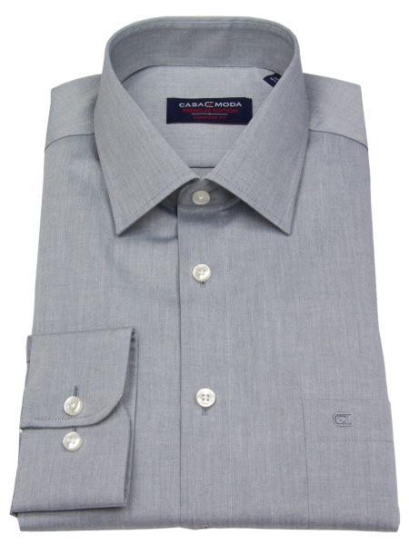 Casa Moda Hemd - Comfort Fit - grau - extra langer Arm 69cm - ohne OVP