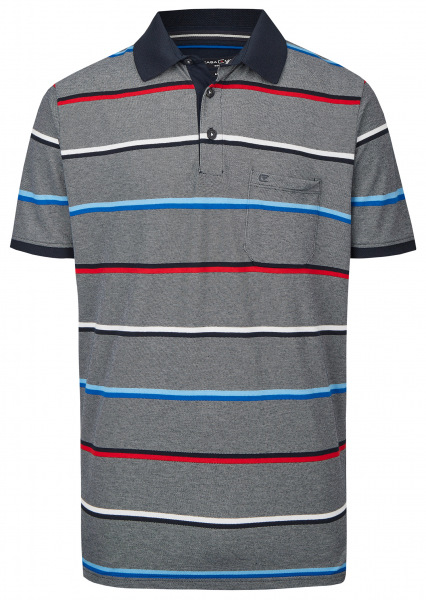 Casa Moda Poloshirt - Casual Fit - Streifen - dunkelblau - ohne OVP - 903338900 108 