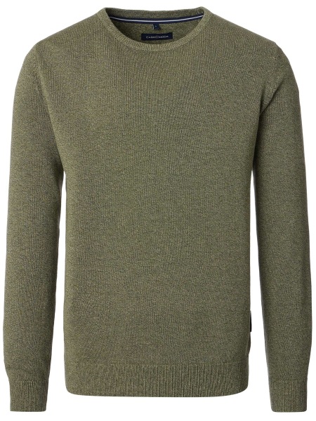 Casa Moda Pullover - Rundhals Ausschnitt - grün