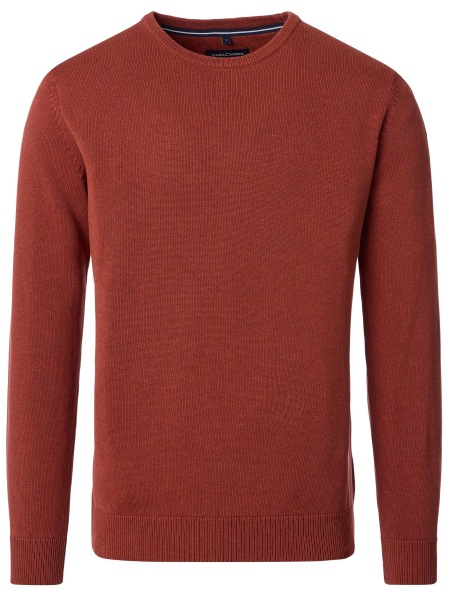 Casa Moda Pullover - Rundhals Ausschnitt - rotorange
