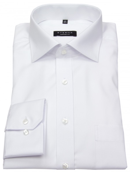 Eterna Hemd - Comfort Fit - Cover Shirt blickdicht - weiß - extra langer Arm 68cm - 8817 E19K 00 Al=68 