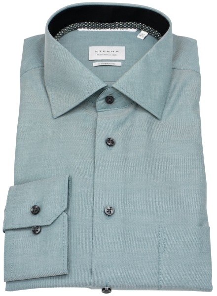 Eterna Hemd - Modern Fit - Dynamic Cotton - grün