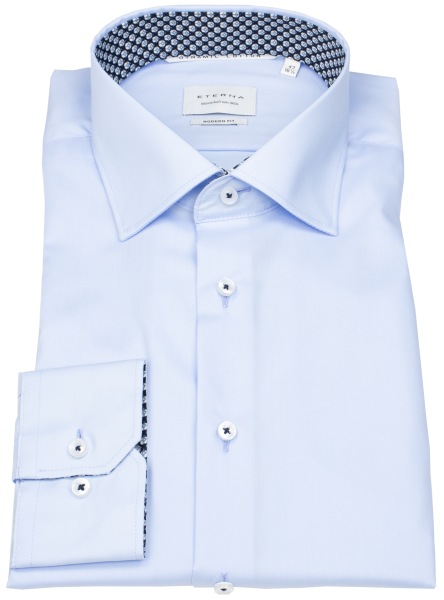 Eterna Hemd - Modern Fit - Kentkragen - Dynamic Cotton - hellblau- extra langer 69cm Arm - 1082 X14K 11 Al=68 