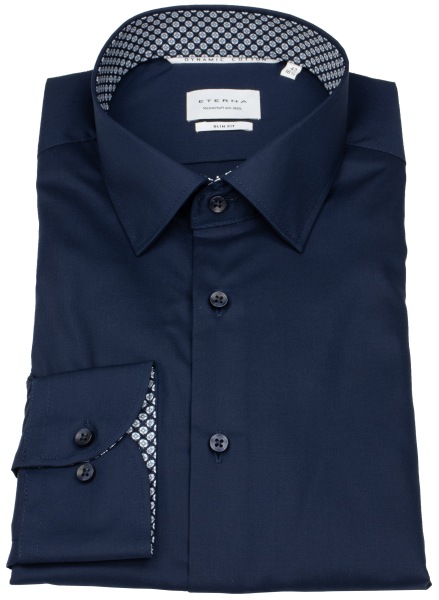 Eterna Hemd - Slim Fit - Kentkragen - Dynamic Cotton - dunkelblau - ohne OVP