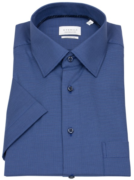 Eterna Kurzarmhemd - Comfort Fit - Kentkragen - dunkelblau / blau - ohne OVP - 1181 K181 18 