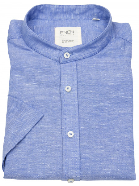 Eterna Kurzarmhemd - Regular Fit - Stehkragen - blau - 2580 WS6S 14 