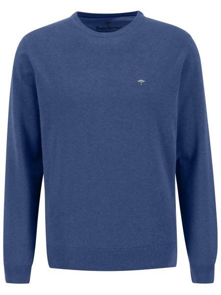 Fynch-Hatton Pullover - Casual Fit - Rundhals-Ausschnitt - blau - 1314210 603 