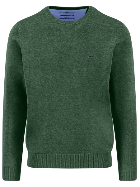 Fynch-Hatton Pullover - Casual Fit - Rundhals-Ausschnitt - grün - 1514210 736 