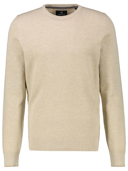 Lerros Pullover - Regular Fit - Rundhals-Ausschnitt - Struktur - beige - 2005012 125 