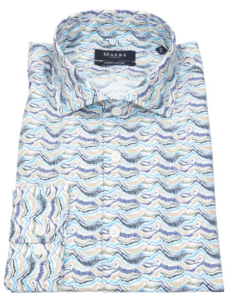 MAERZ Muenchen Hemd - Modern Fit - Kentkragen - Print - mehrfarbig - ohne OVP