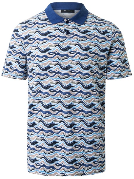 MAERZ Muenchen Poloshirt - Regular Fit - Print - mehrfarbig - 610101 361 