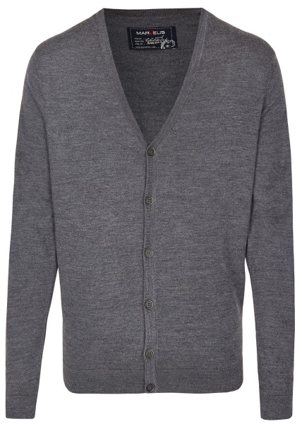 Marvelis Cardigan - Merinowolle - anthrazit - ohne OVP