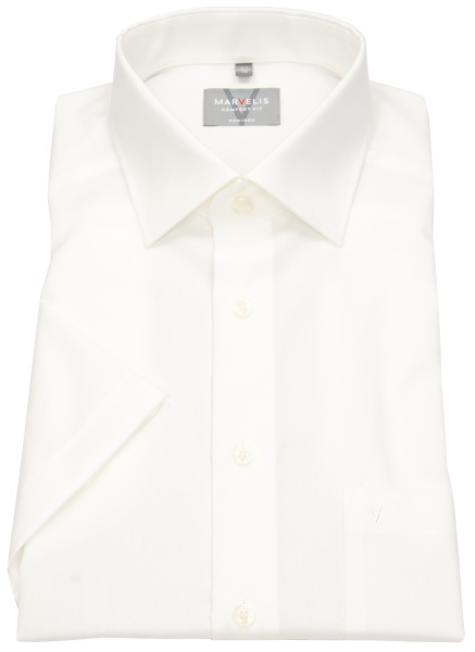 Marvelis Kurzarmhemd - Comfort Fit - Kentkragen - hellbeige - 7973 12 20 