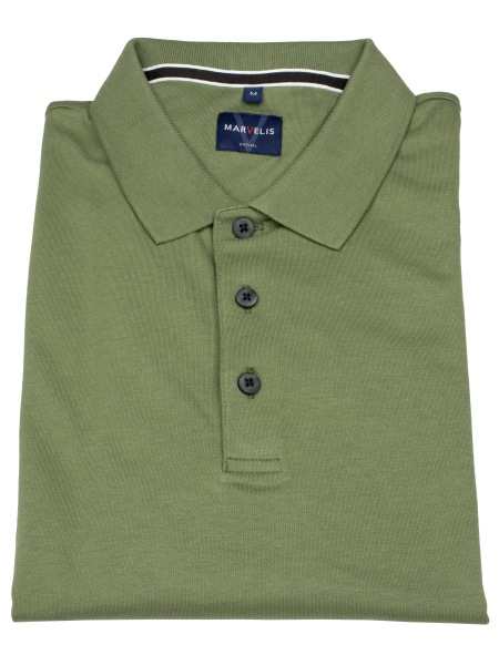 Marvelis Poloshirt - Quick Dry - Langarm - grün