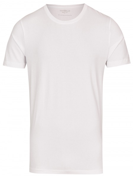 Marvelis T-Shirt Doppelpack - Body Fit - Rundhals - weiß - 2822 00 00 