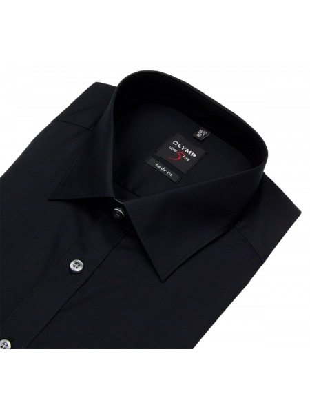 OLYMP Hemd - Level Five Body Fit - mit Teilungsnaht - schwarz - 7060 64 68 