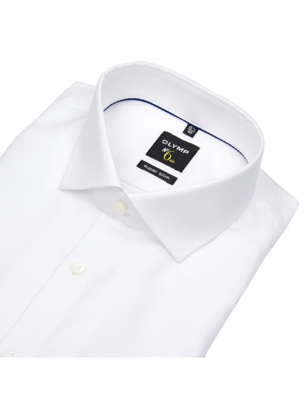 OLYMP Hemd - No. Six Super Slim Fit - Twill - Streifen - weiß - 0435 64 00 