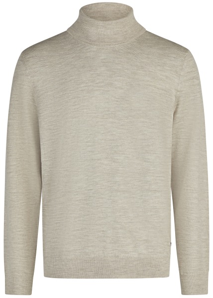 OLYMP Rollkragenpullover - Regular Fit - Merinowolle - beige - 0150 12 20 