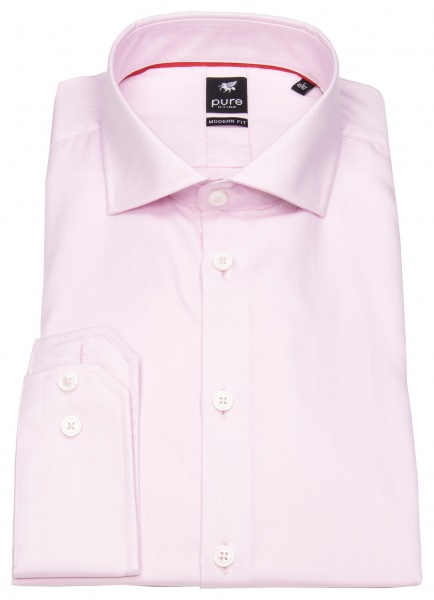 Pure Hemd - Modern Fit - Haifischkragen - rosa - 3380-498 340 