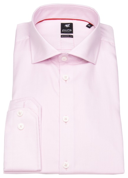 Pure Hemd - Modern Fit - Haifischkragen - rosa - ohne OVP - 3380-498 340 