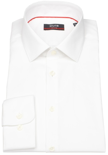 Pure Hemd - Slim Fit Stretch - Kentkragen - weiß - ohne OVP - 3355-104 900 