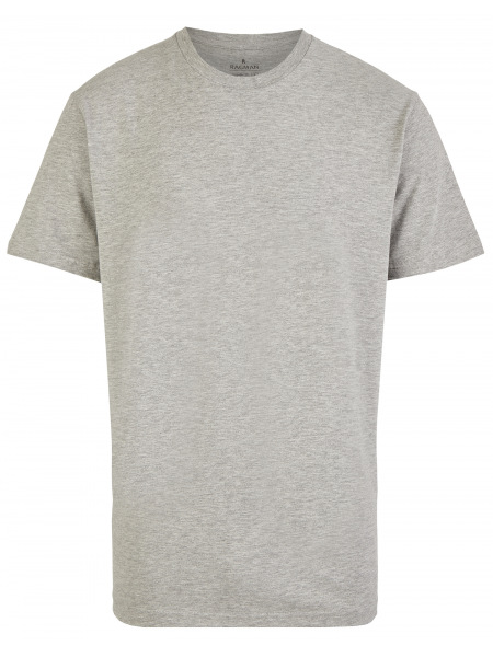 Ragman T-Shirt Doppelpack - Rundhals - grau - 40000 012 