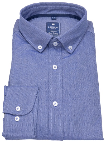 Redmond Hemd - Comfort Fit - Button Down Kragen - Oxford - blau - ohne OVP