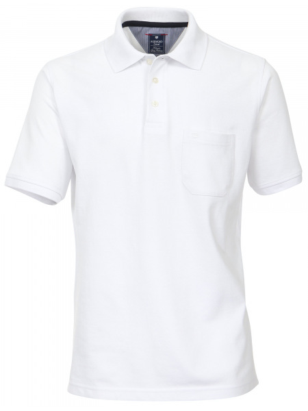 Redmond Poloshirt - Casual Fit - Pique - weiß - 900 0 