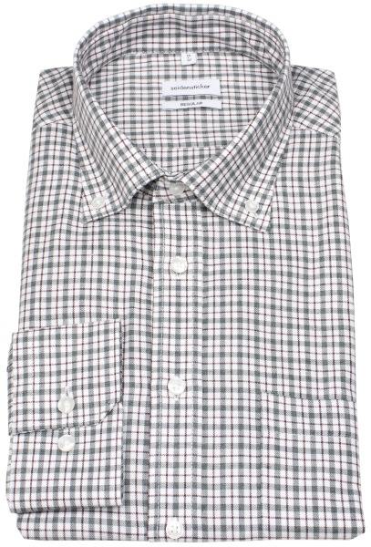 Seidensticker Hemd - Regular Fit - Button Down - kariert - mehrfarbig - 845619 34 