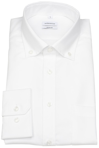 Seidensticker Hemd - Regular Fit - Button-Down Kragen - weiß - 003002 01 