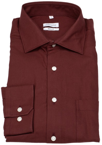 Seidensticker Hemd - Regular Fit - Twill - extra blickdicht - rot - 845319 49 