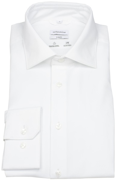 Seidensticker Hemd - X-Slim Fit - Kentkragen - Performance Shirt - weiß - 450400 01 