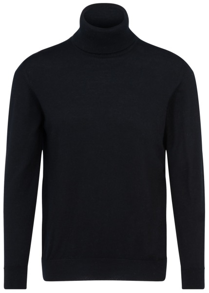 Seidensticker Pullover - Merinowolle - Rollkragen - schwarz - 251580 39 