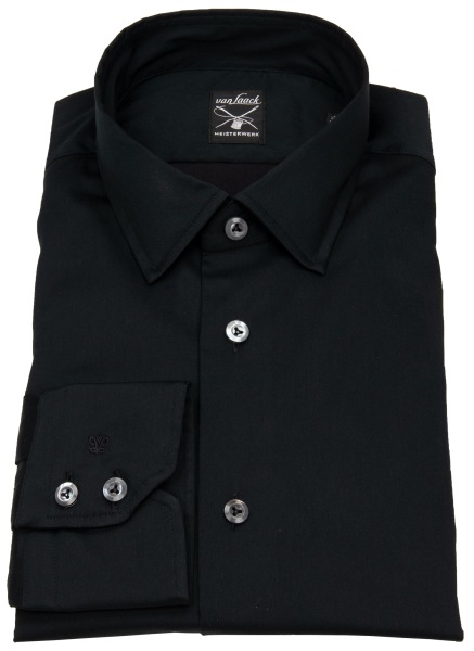 van Laack Hemd - Slim Fit - Kentkragen - Meisterwerk - schwarz - ohne OVP