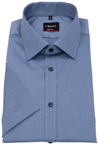 Venti Kurzarmhemd - Body Fit - Kentkragen - blau - ohne OVP - 001930 100 