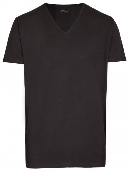 Venti T-Shirt Doppelpack - Modern Fit - V-Neck - schwarz - ohne OVP - 012600 800 