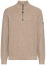 Thumbnail 1- Camel Active Pullover - Regular Fit - Troyerkragen - Struktur - hellbraun