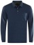 Thumbnail 1- Hajo Poloshirt - Regular Fit - Langarm - Softknit - dunkelblau