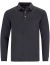 Thumbnail 1- Hajo Poloshirt - Regular Fit - Langarm - Softknit - schwarz