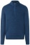 Thumbnail 1- MAERZ Muenchen Pullover - Regular Fit - Troyerkragen - blau