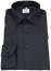 Thumbnail 1- Marvelis Hemd - Modern Fit - Struktur - Chambray - schwarz - extra langer 69cm Arm