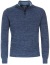 Thumbnail 1- Redmond Pullover - Troyerkragen mit Reissverschluss - blau